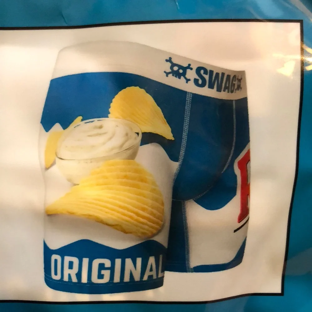 RUFFLES Chips Men’s Novelty Fun Boxer Briefs